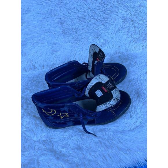 Disney Vans Sk8-Hi Shoes Mens Size 10.5 Blue Moon Star Mickey Mouse Magic Skate - Picture 7 of 12